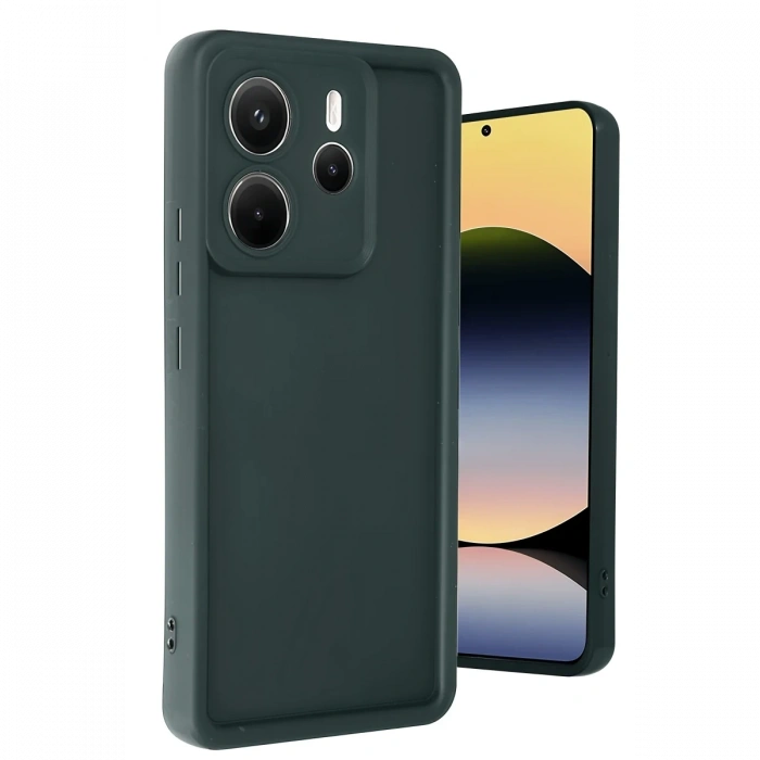 Xiaomi Redmi Note 14 4G Kılıf Viera Silikon - Koyu Yeşil