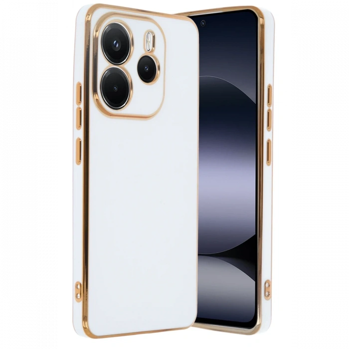 Xiaomi Redmi Note 14 4G Kılıf Volet Silikon - Beyaz