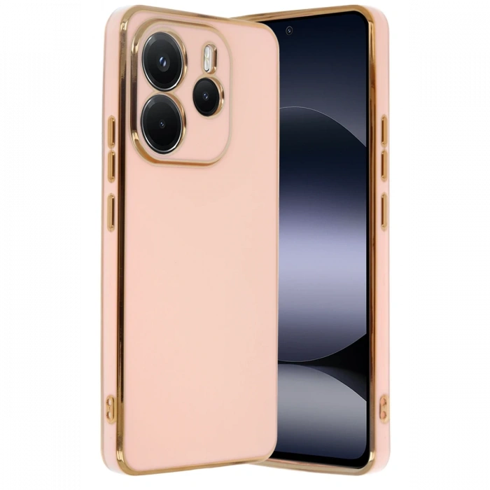 Xiaomi Redmi Note 14 4G Kılıf Volet Silikon - Pembe