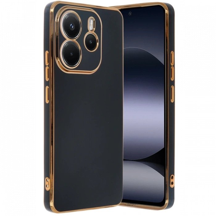 Xiaomi Redmi Note 14 4G Kılıf Volet Silikon - Siyah