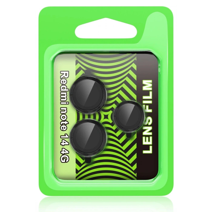 Xiaomi Redmi Note 14 4G Raze Metal Kamera Lens - Siyah