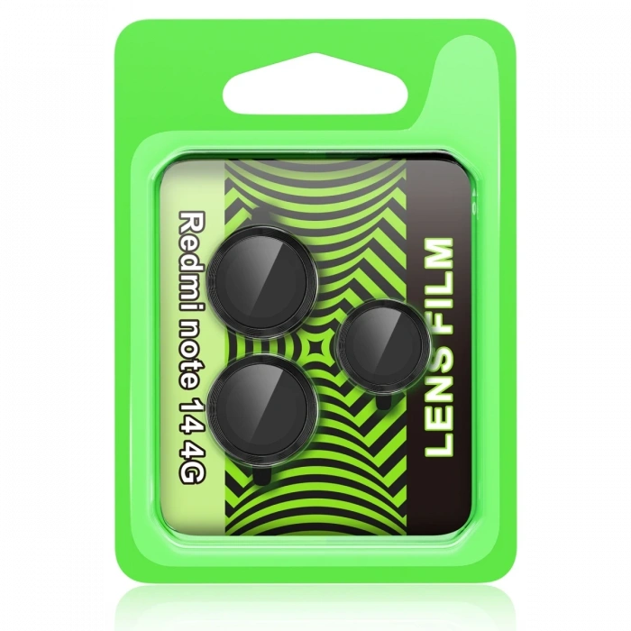 Xiaomi Redmi Note 14 4G Raze Metal Kamera Lens - Siyah