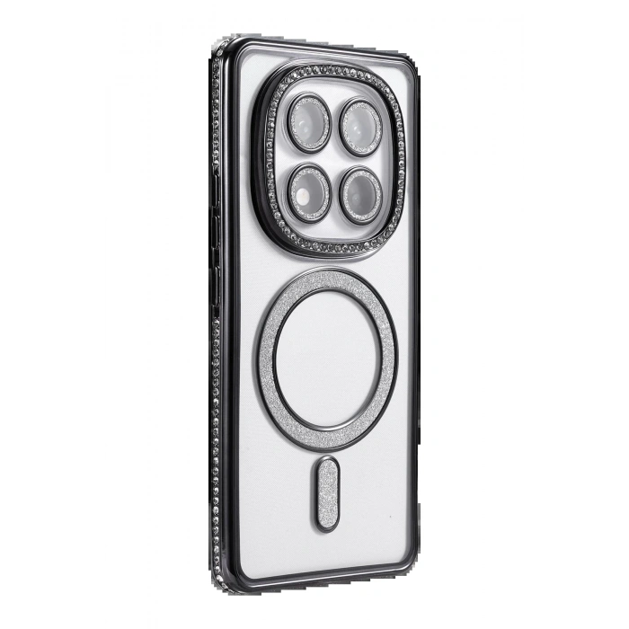 Xiaomi Redmi Note 14 Pro 4G Joke Simli Magneticsafe Kılıf - Siyah