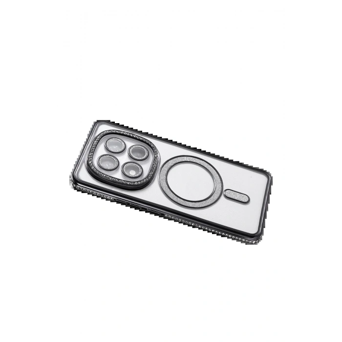 Xiaomi Redmi Note 14 Pro 4G Joke Simli Magneticsafe Kılıf - Siyah