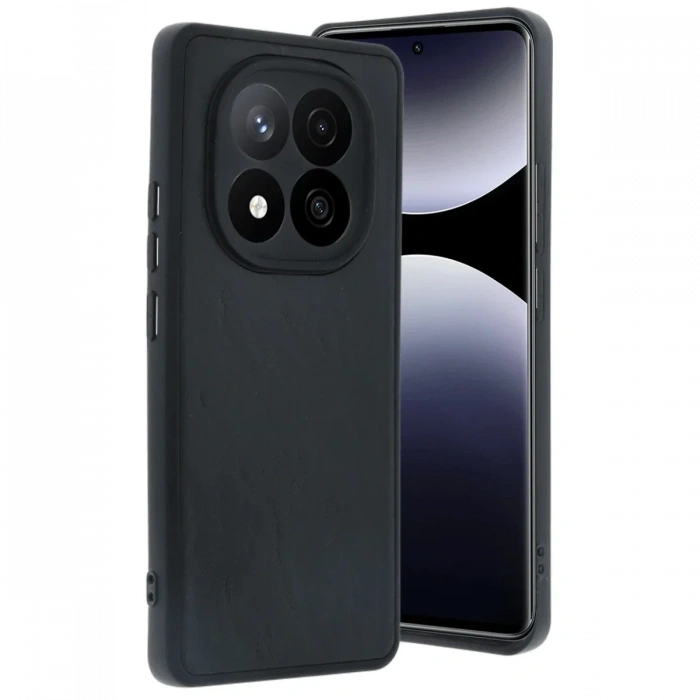 Xiaomi Redmi Note 14 Pro 4G Kılıf Aras Deri Kapak - Siyah