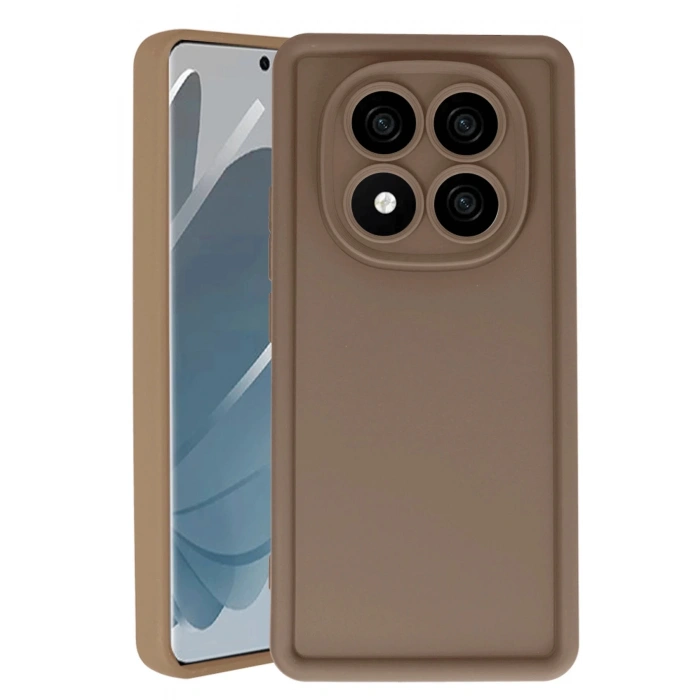 Xiaomi Redmi Note 14 Pro 4G Kılıf Viera Silikon - Kahverengi