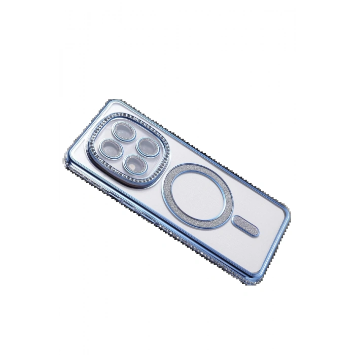 Xiaomi Redmi Note 14 Pro 5G Joke Simli Magneticsafe Kılıf - Mavi