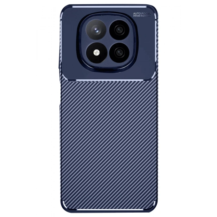 Xiaomi Redmi Note 14 Pro 5G Kılıf Auto Focus Karbon Kapak - Lacivert