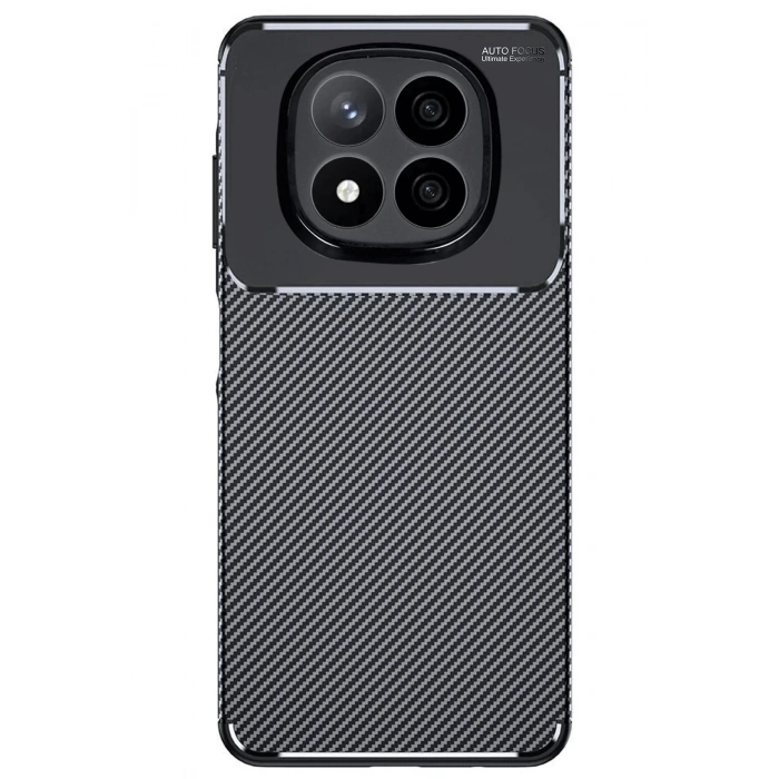 Xiaomi Redmi Note 14 Pro 5G Kılıf Auto Focus Karbon Kapak - Siyah