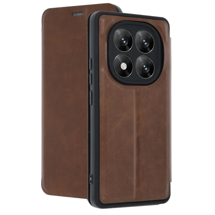 Xiaomi Redmi Note 14 Pro 5G Kılıf Flip Cover - Taba