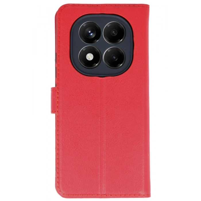 Xiaomi Redmi Note 14 Pro 5G Kılıf Trend S Plus Kapaklı Kılıf - Kırmızı