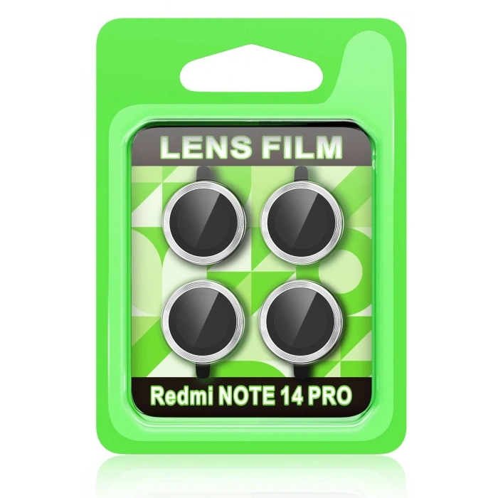 Xiaomi Redmi Note 14 Pro 5G Raze Metal Kamera Lens - Gümüş