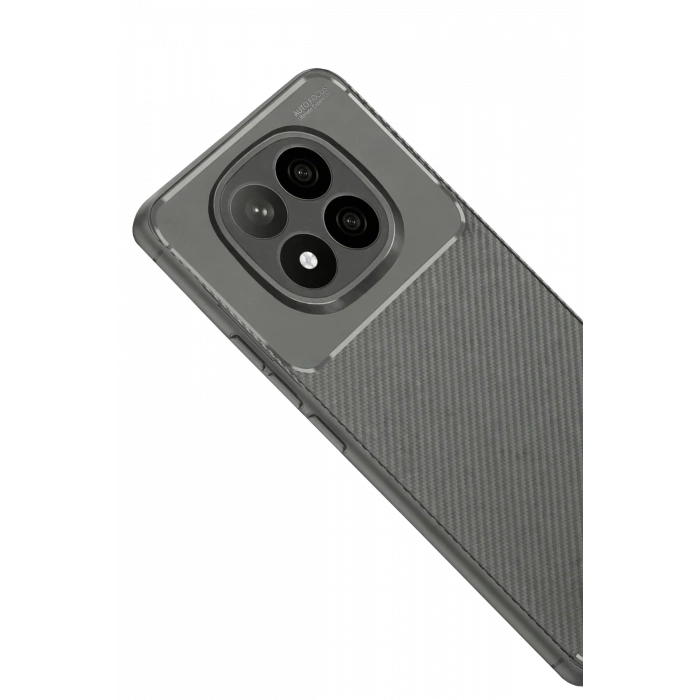 Xiaomi Redmi Note 14 Pro Plus Kılıf Auto Focus Karbon Kapak - Gri