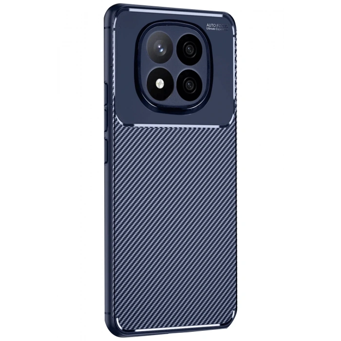 Xiaomi Redmi Note 14 Pro Plus Kılıf Auto Focus Karbon Kapak - Lacivert