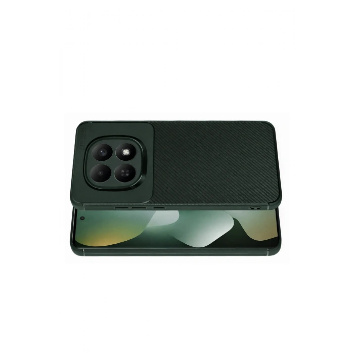 Xiaomi Redmi Note 15 4G Auto Focus Karbon Kapak - Koyu Yeşil