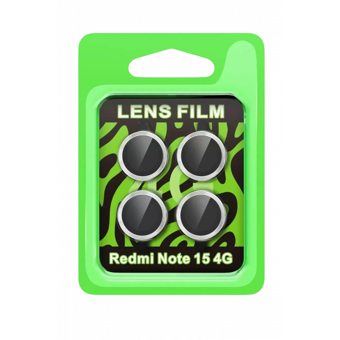 Xiaomi Redmi Note 15 4G Raze Metal Kamera Lens - Gümüş
