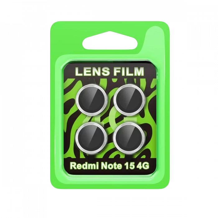 Xiaomi Redmi Note 15 4G Raze Metal Kamera Lens - Gümüş