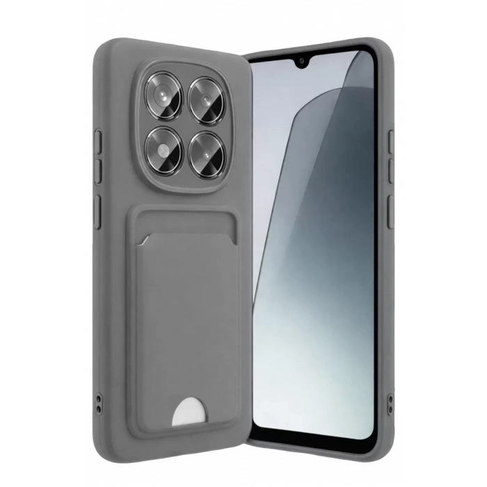 Xiaomi Redmi Note 15 Pro 5G Kelvin Kartvizitli Silikon - Gri