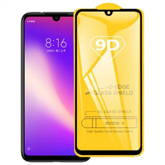 Xiaomi Redmi Note 7  9d Full Glue Tempered Cam Ekran Koruyucu-(5775)