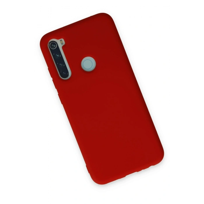 Xiaomi Redmi Note 8 Kılıf Nano içi Kadife Silikon - Kırmızı