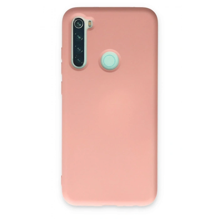Xiaomi Redmi Note 8 Kılıf Nano içi Kadife Silikon - Pudra