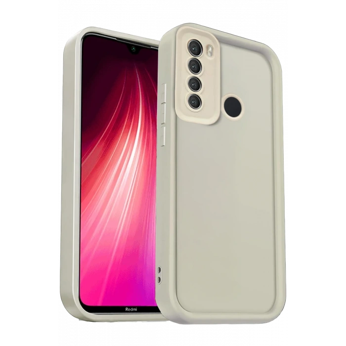 Xiaomi Redmi Note 8 Kılıf Viera Silikon - Krem
