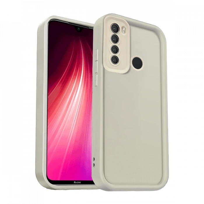 Xiaomi Redmi Note 8 Kılıf Viera Silikon - Krem