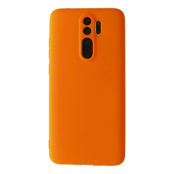 Xiaomi Redmi Note 8 Pro Kılıf First Silikon - Turuncu