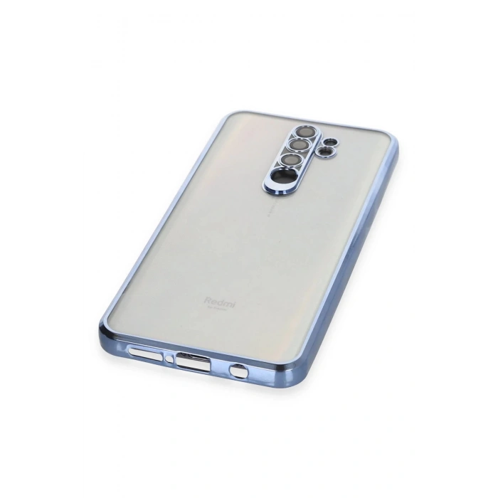 Xiaomi Redmi Note 8 Pro Kılıf Lensli Silikon - Açık Mavi