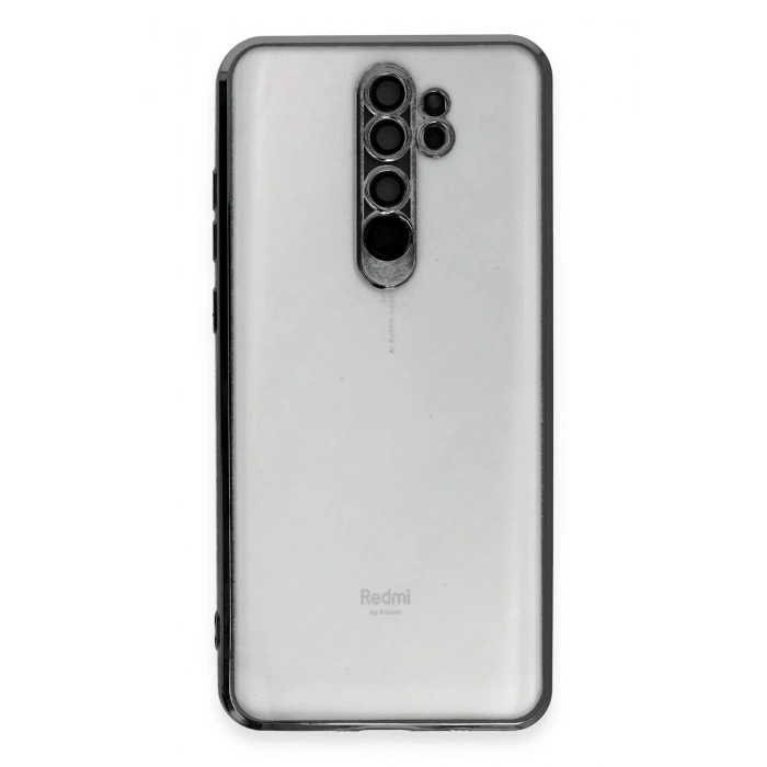 Xiaomi Redmi Note 8 Pro Kılıf Lensli Silikon - Siyah