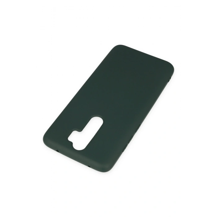 Xiaomi Redmi Note 8 Pro Kılıf Nano içi Kadife Silikon - Koyu Yeşil