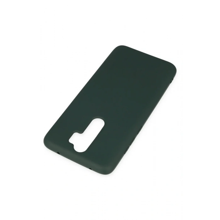 Xiaomi Redmi Note 8 Pro Kılıf Nano içi Kadife Silikon - Koyu Yeşil