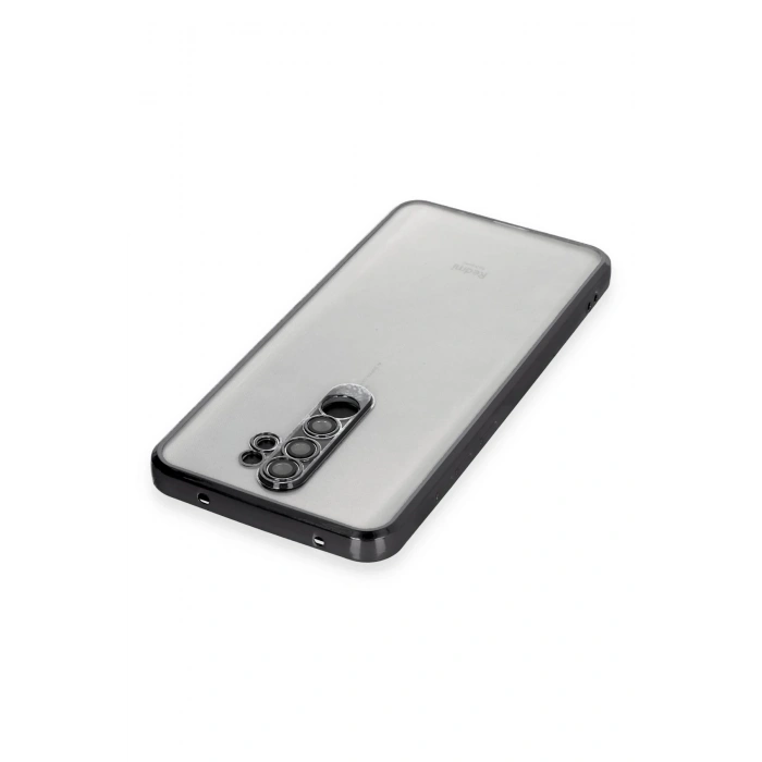 Xiaomi Redmi Note 8 Pro Kılıf Razer Lensli Silikon - Siyah