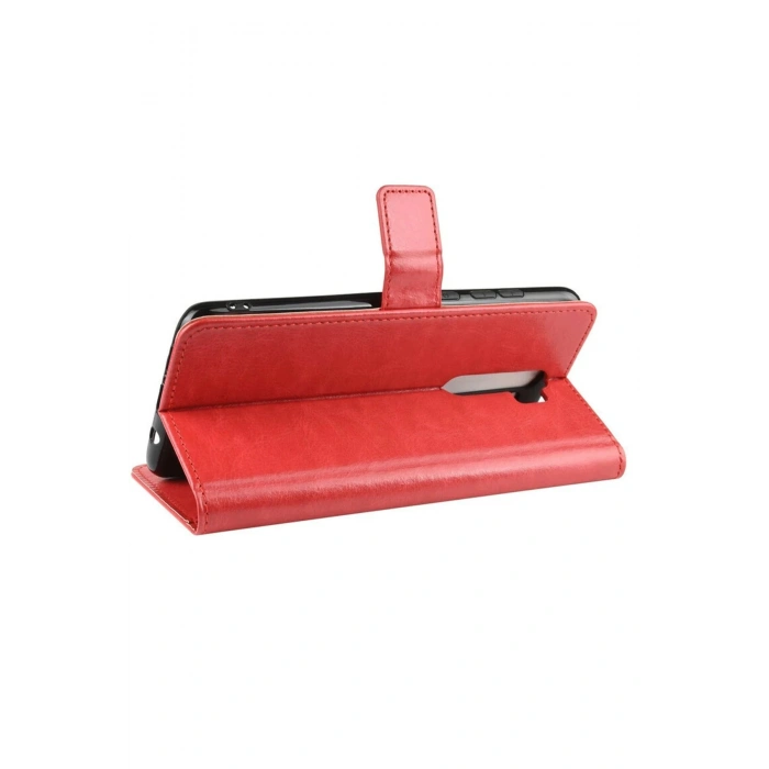 Xiaomi Redmi Note 8 Pro Kılıf Trend S Plus Kapaklı Kılıf - Kırmızı