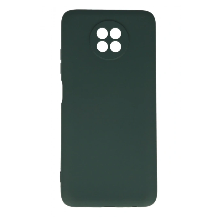 Xiaomi Redmi Note 9 5G Kılıf Nano içi Kadife Silikon - Koyu Yeşil