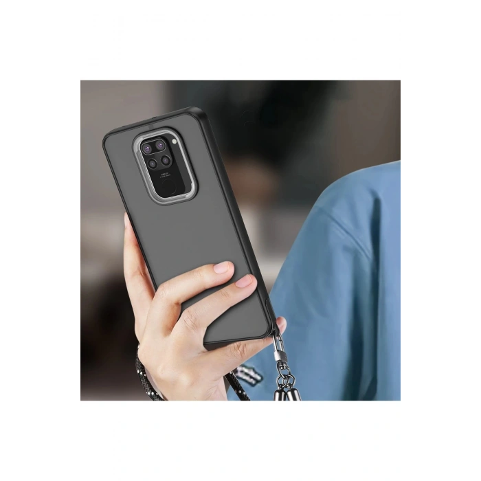 Xiaomi Redmi Note 9 Kılıf Elegant Kapak - Pudra