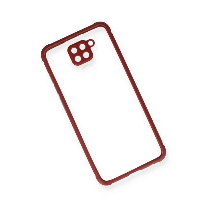 Xiaomi Redmi Note 9 Kılıf Miami Şeffaf Silikon - Fuşya