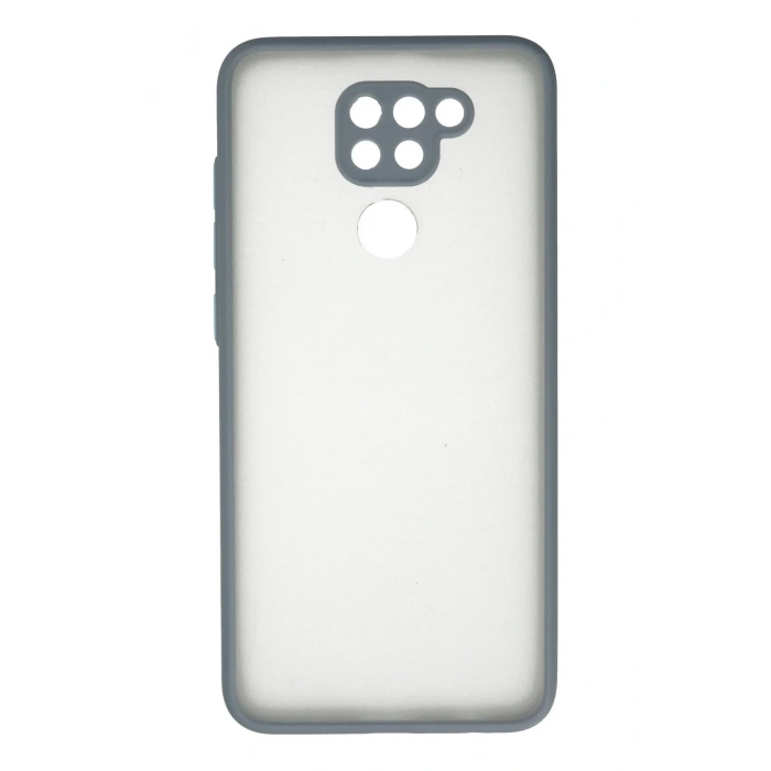 Xiaomi Redmi Note 9 Kılıf Montreal Silikon Kapak - Gri