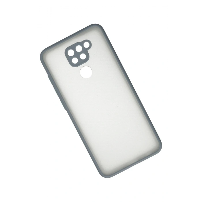 Xiaomi Redmi Note 9 Kılıf Montreal Silikon Kapak - Gri