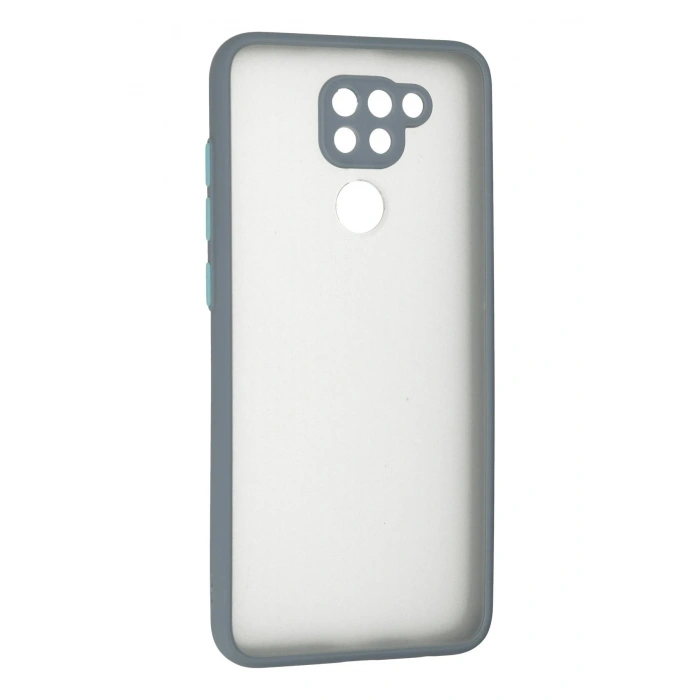 Xiaomi Redmi Note 9 Kılıf Montreal Silikon Kapak - Gri