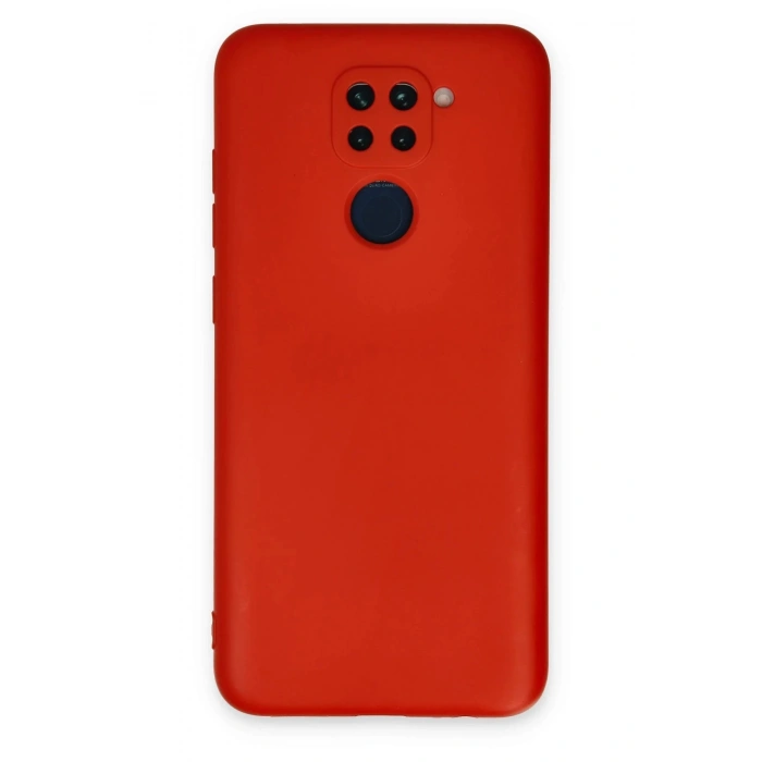 Xiaomi Redmi Note 9 Kılıf Nano içi Kadife Silikon - Kırmızı