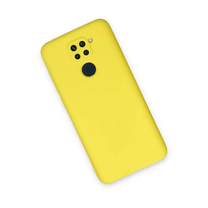 Xiaomi Redmi Note 9 Kılıf Nano içi Kadife Silikon - Sarı
