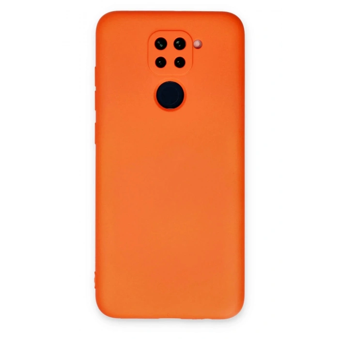 Xiaomi Redmi Note 9 Kılıf Nano içi Kadife Silikon - Turuncu
