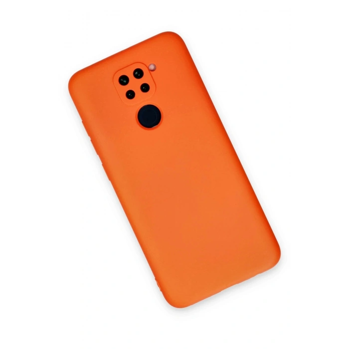 Xiaomi Redmi Note 9 Kılıf Nano içi Kadife Silikon - Turuncu