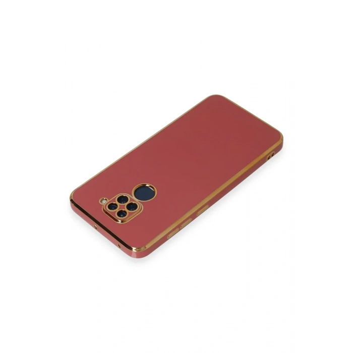 Xiaomi Redmi Note 9 Kılıf Volet Silikon - Kırmızı