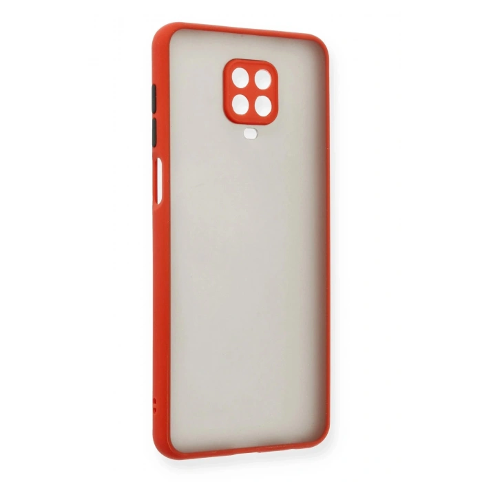 Xiaomi Redmi Note 9 Pro Kılıf Montreal Silikon Kapak - Kırmızı