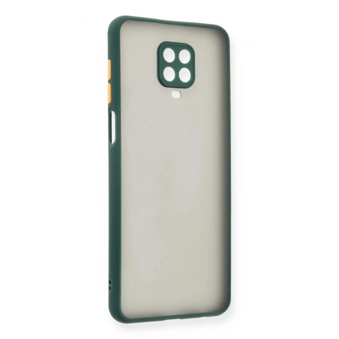 Xiaomi Redmi Note 9 Pro Kılıf Montreal Silikon Kapak - Yeşil