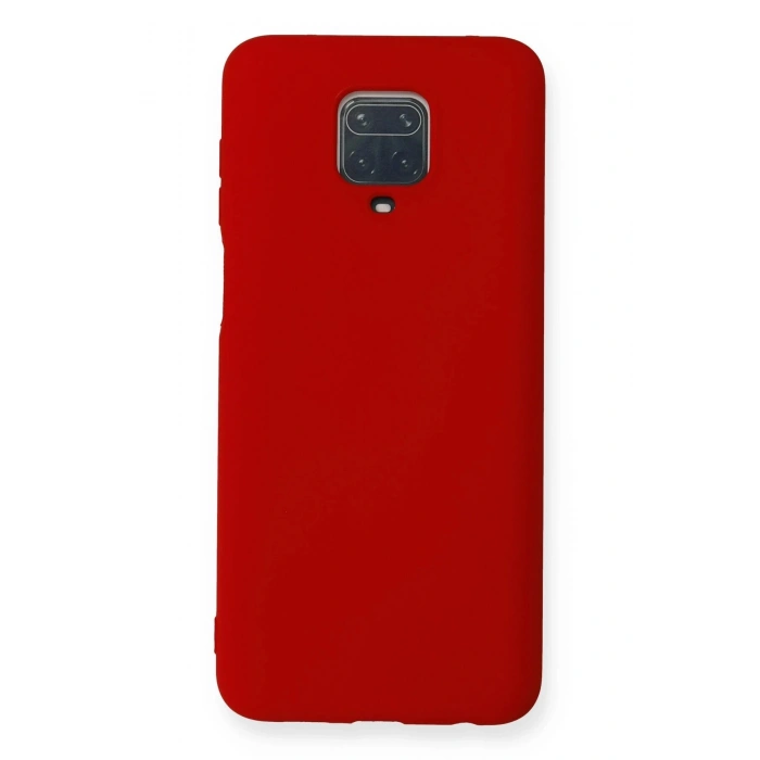 Xiaomi Redmi Note 9 Pro Kılıf Nano içi Kadife Silikon - Kırmızı