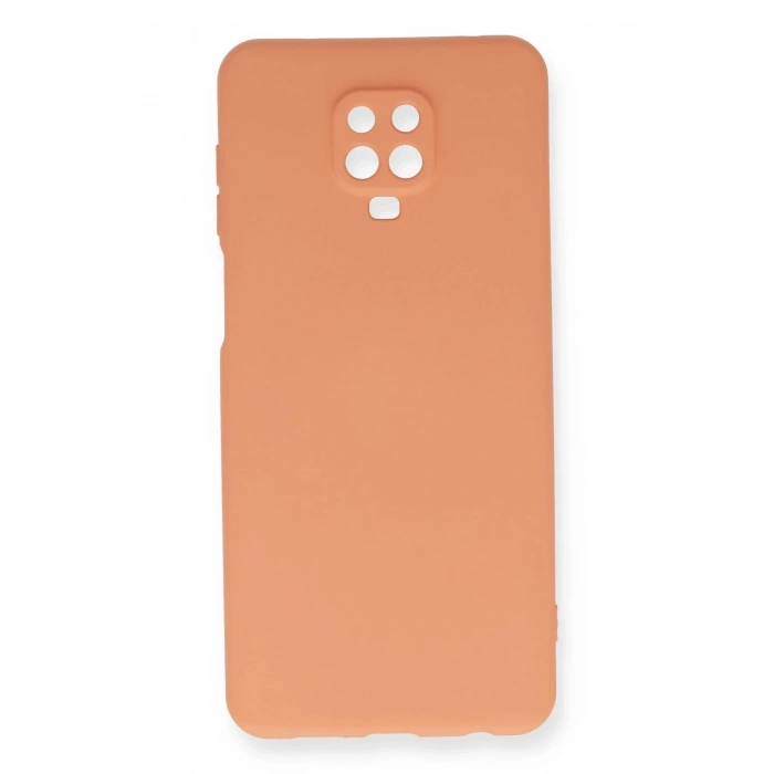 Xiaomi Redmi Note 9 Pro Kılıf Nano içi Kadife Silikon - Turuncu