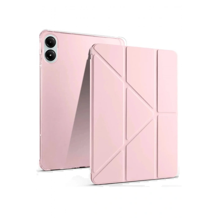 Xiaomi Redmi Pad Pro 12.1 Kılıf Kalemlikli Mars Tablet Kılıfı - Rose Gold